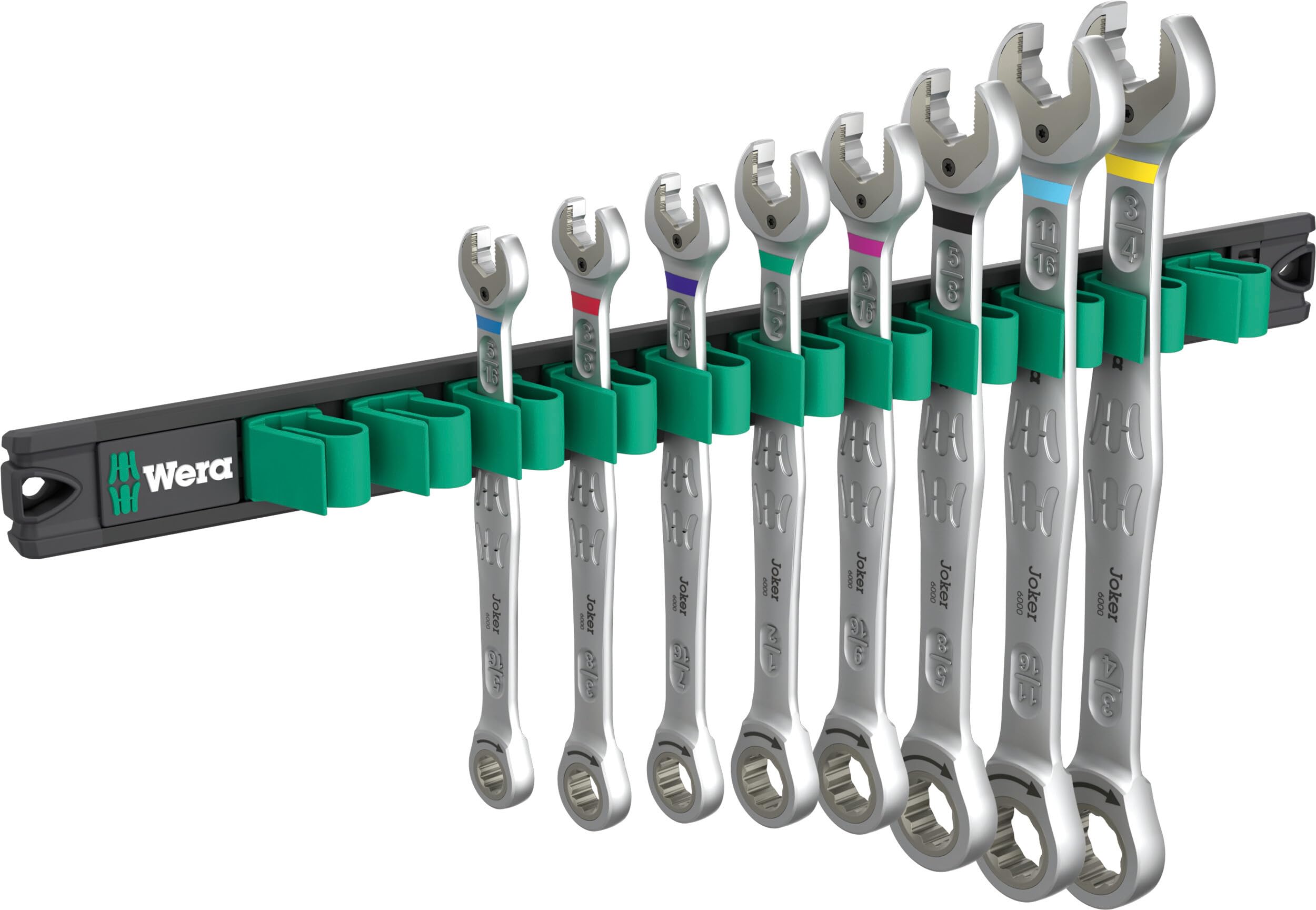 Wera 9632 Mag. 6000 Joker Imperial 1 Maul-Ringratschen-Satz