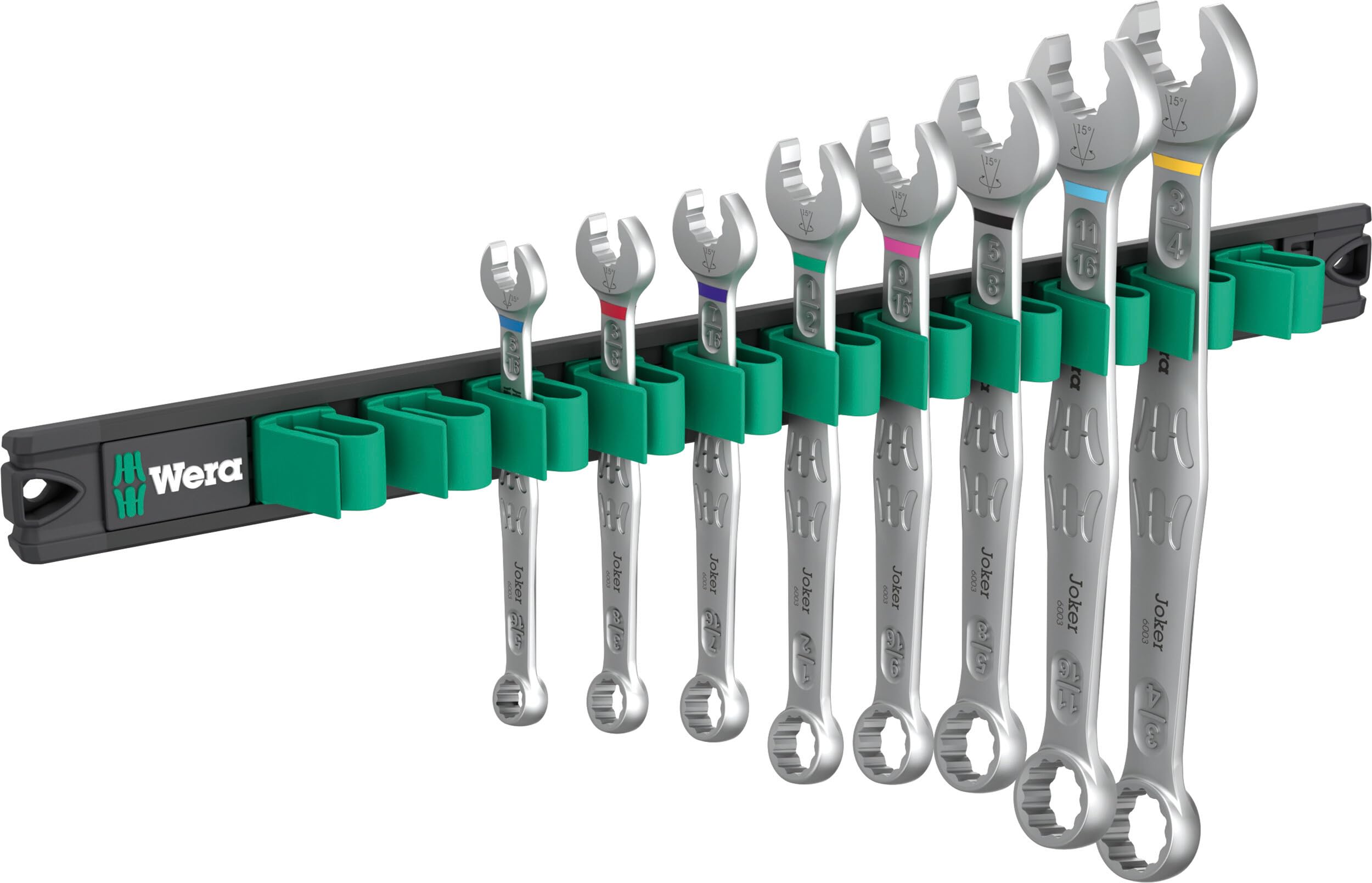 Wera 9642 Magnetleiste 6003 Joker Imperial 1 Ringmaul-Satz