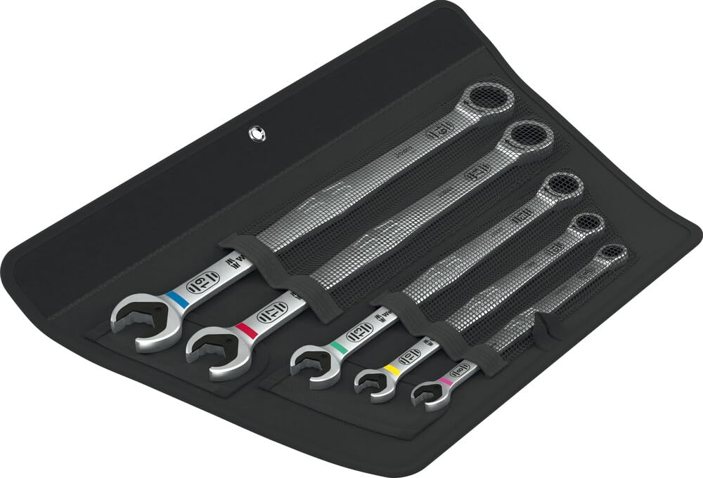 Wera 6007 Joker 5 Set 1 Maul-Ringratschenschlüssel 5-teilig