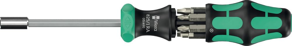 Wera Kraftform Kompakt 27 RA 2, Ratsche m Bits, 6-teilig