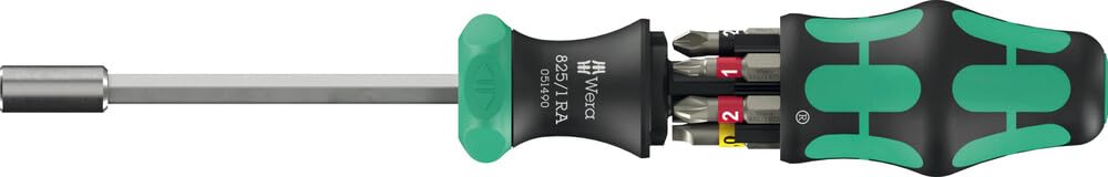 Wera Kraftform Kompakt 27 RA 1, Ratsche m Bits, 6-teilig