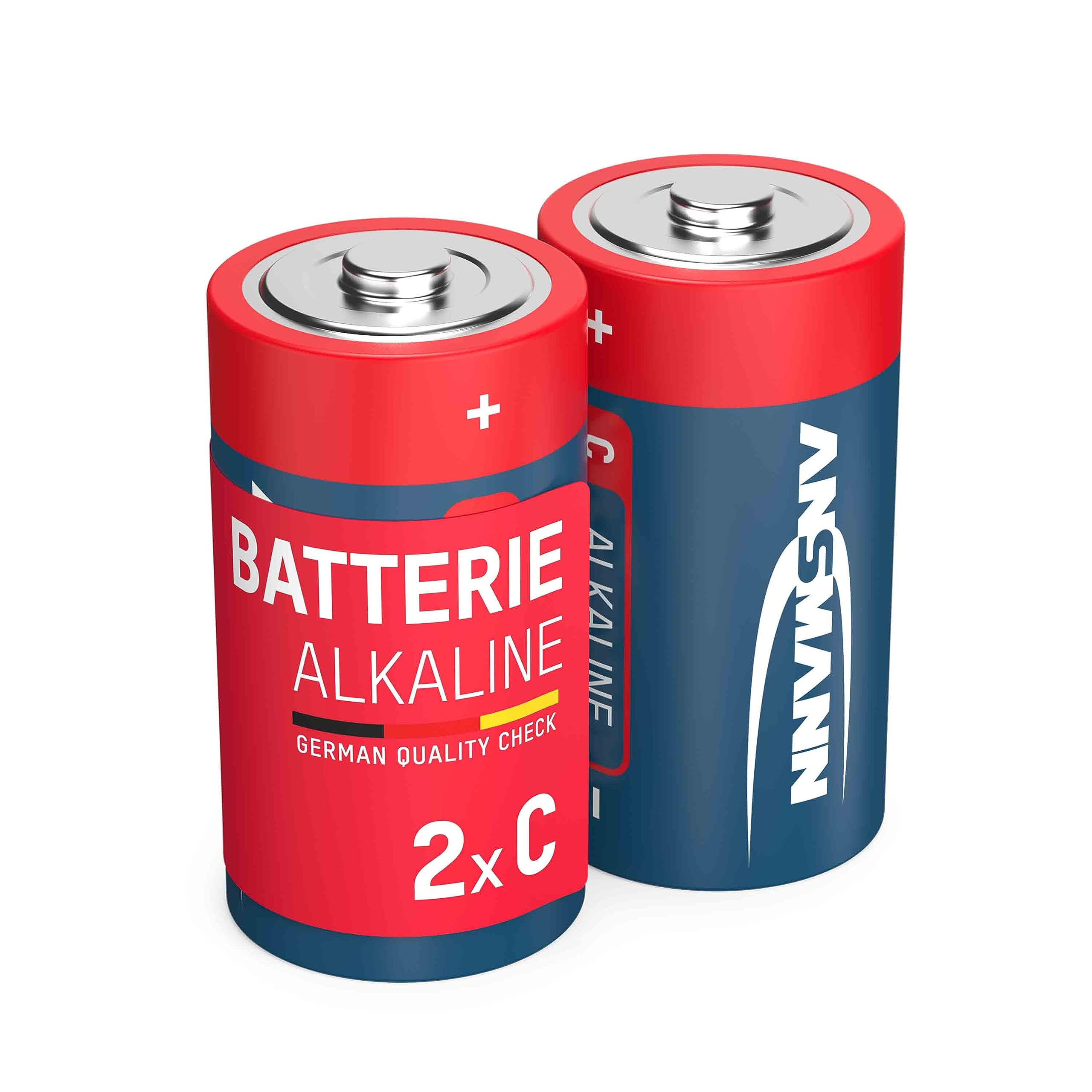 Ansmann Lot de 2 piles Alcaline Red Line 1,5V (LR14)