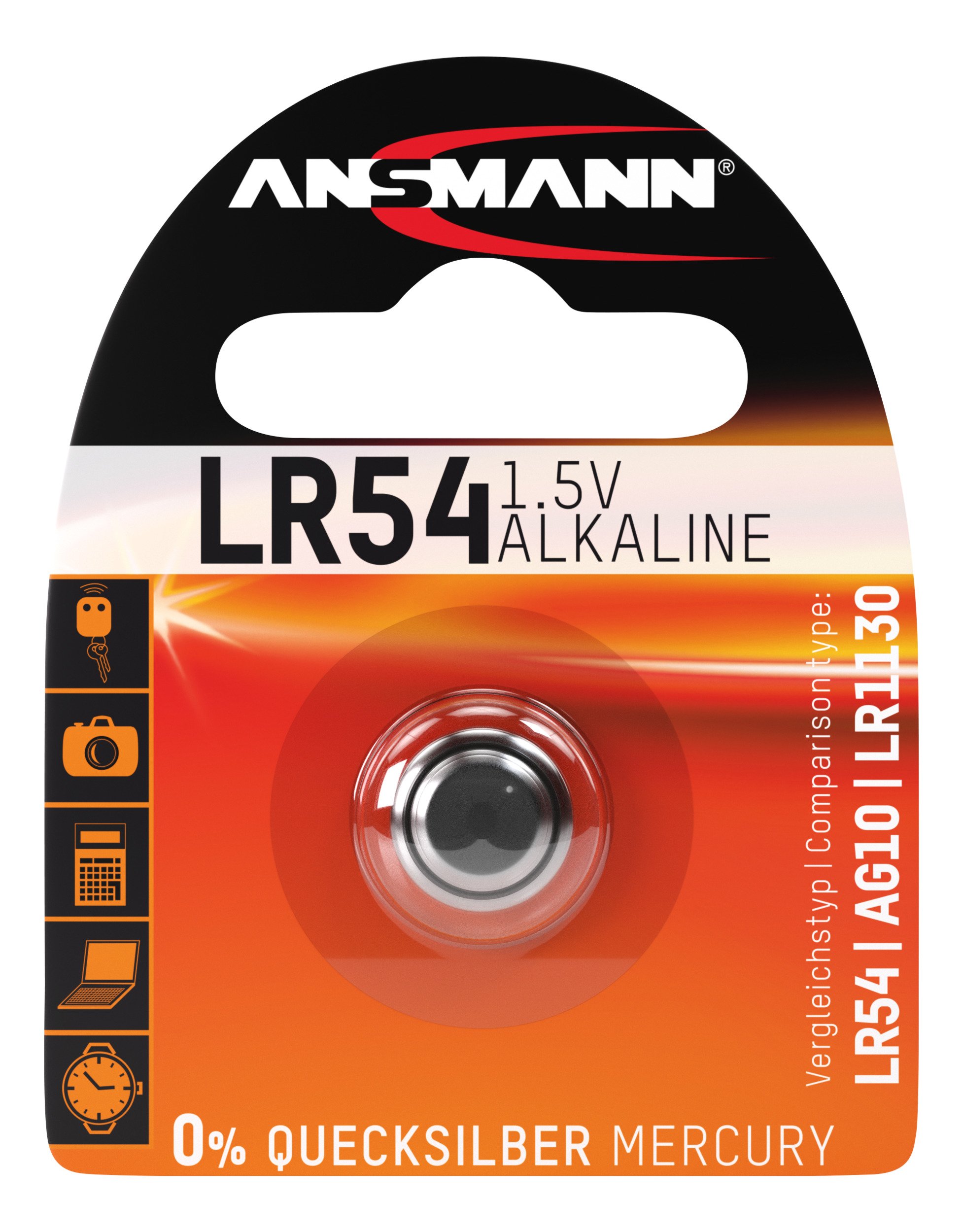 Ansmann Piles alcalines 5015313 LR54 blister de 1