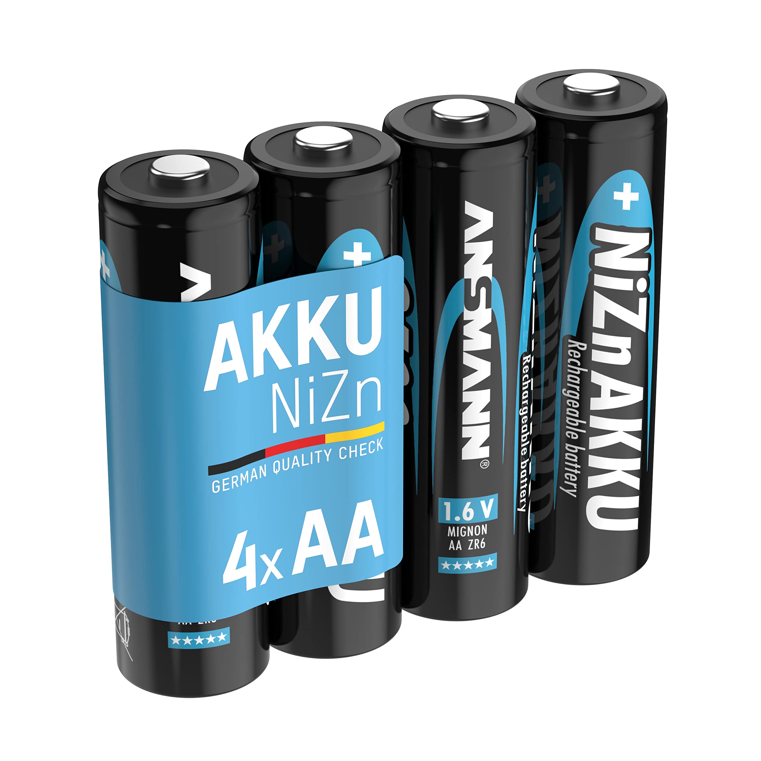 Ansmann Batterie NiZN Mignon AA 2500mWh pack de 4