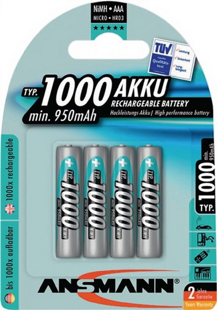 Ansmann Batterie NiMh Professional 1 000 mAh
