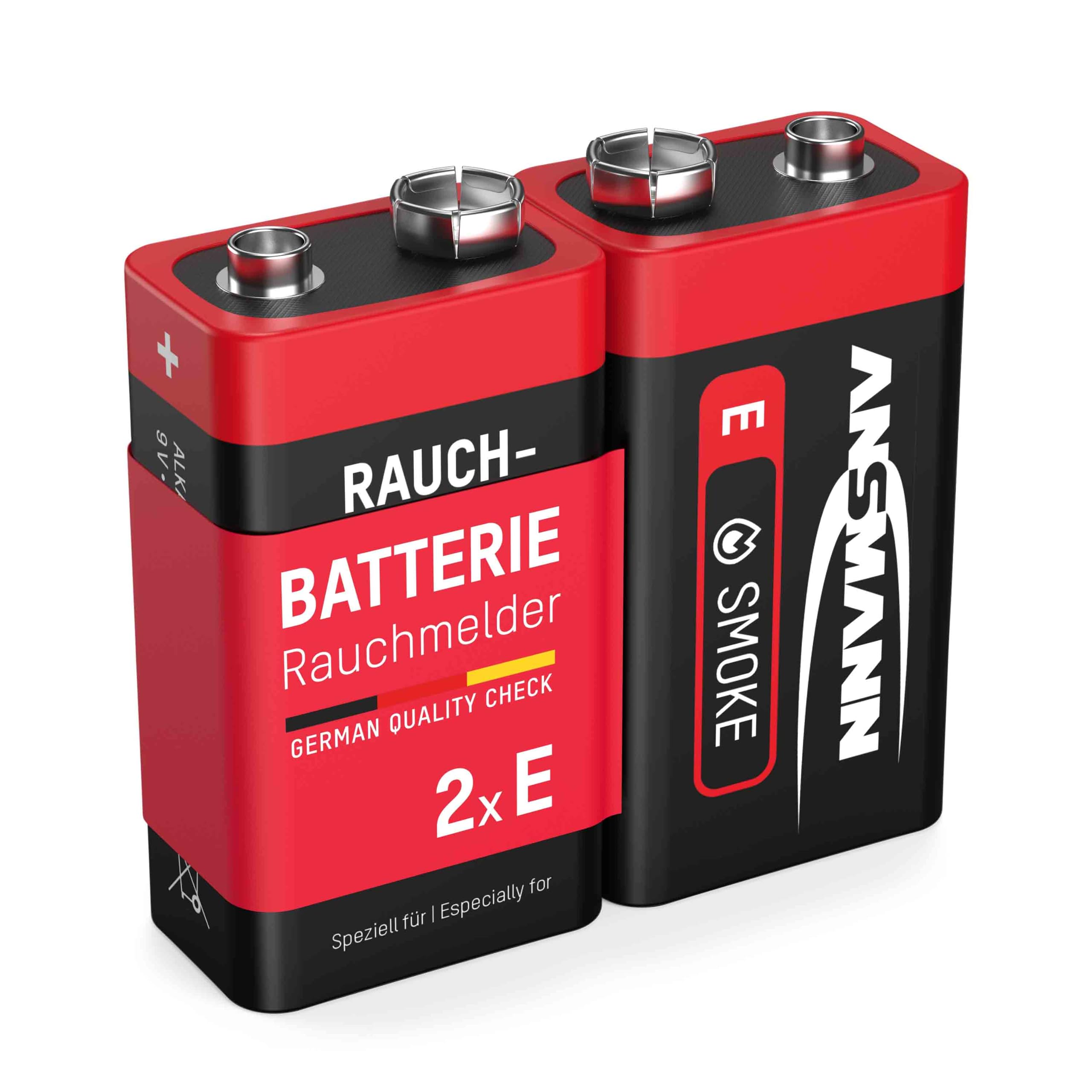 Ansmann Pack blister de 2 piles Alcaline 9V (6LR61)