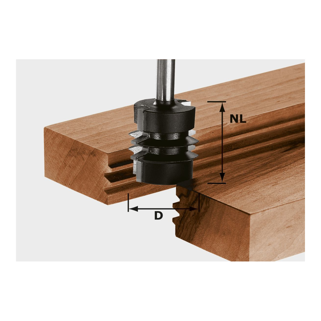 Festool Outil d'encollage TC tige 8 mm TC S8 D34/NL32