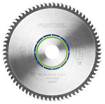 Festool Lame de scie circulaire ALUMINIUM/PLASTICS HW 210x2,4x30mm TF72