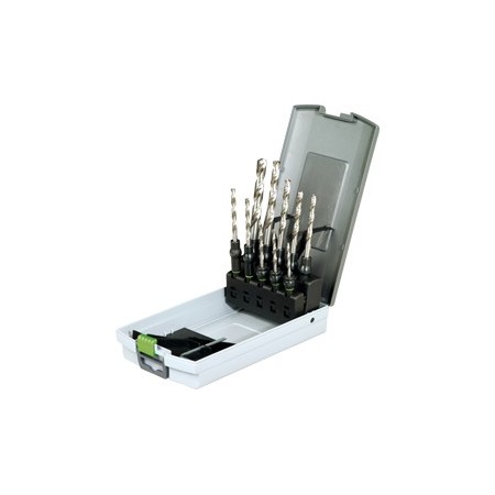Festool Coffret de 10 forets hélicoïdaux HSS métal D3-10 CE