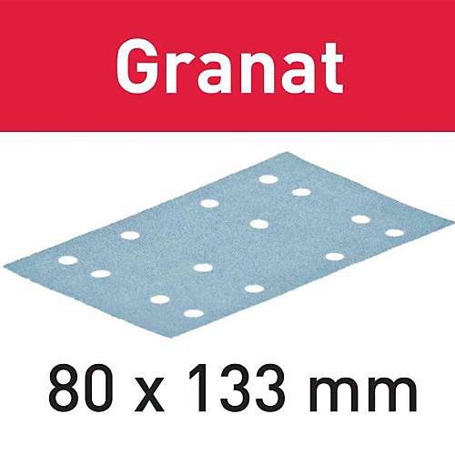 Festool Abrasifs GRANAT 80x133mm P180 GR/10