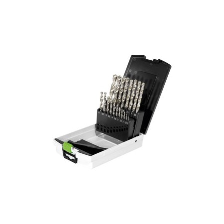 Festool Coffret de 19 forets hélicoïdaux HSS métal D 1-10 Sort