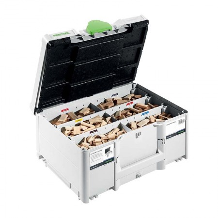 Festool Assortiment de DOMINO en hêtre DS 4/5/6/8/10 1060 BU