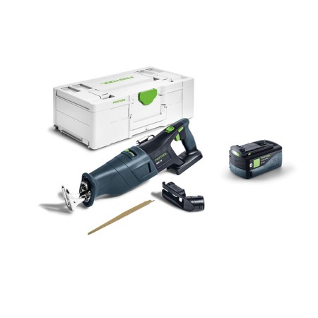 Festool Scie sabre sans fil RSC 18 EB-Basic + 1 batterie 18V 5 Ah