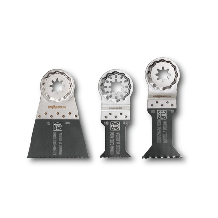 Fein Coffret 3 lames de scie E-cut bois et métal Starlock