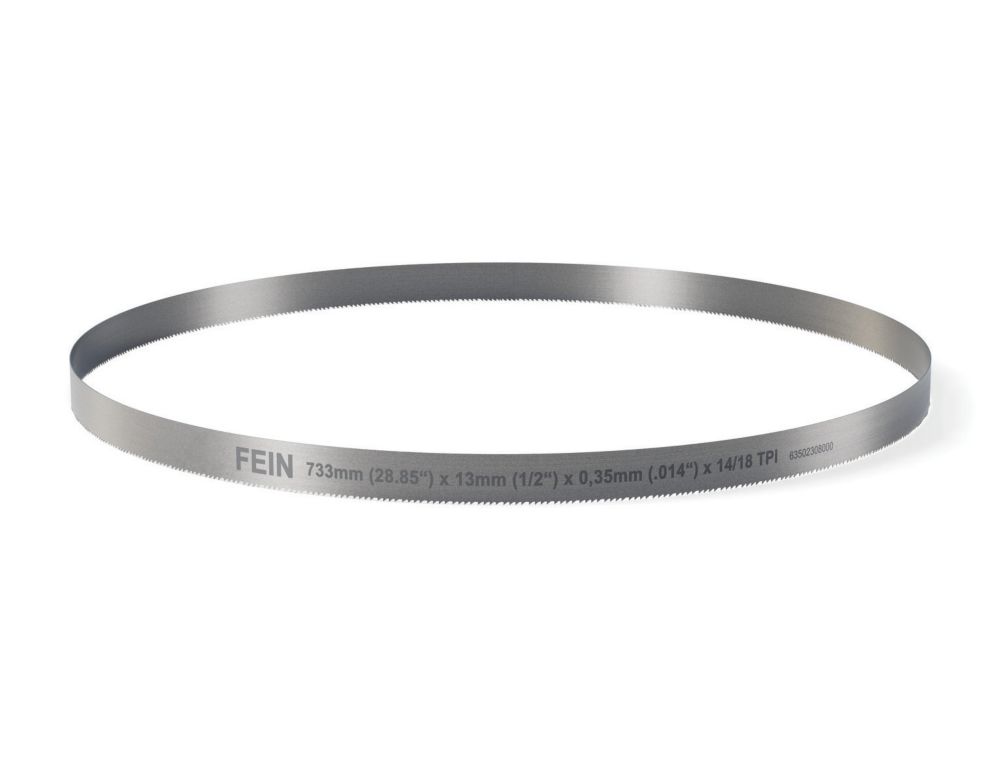 Fein Lame de scie à ruban multimatériaux 10/14 dents 733 mm x 0,35 mm x 13 mm BIM 733 T10 MS