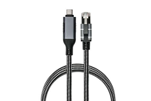 GOOD CONNECTIONS Ethernet-Kabel USB-C RJ45, anthrazit, 2,0m