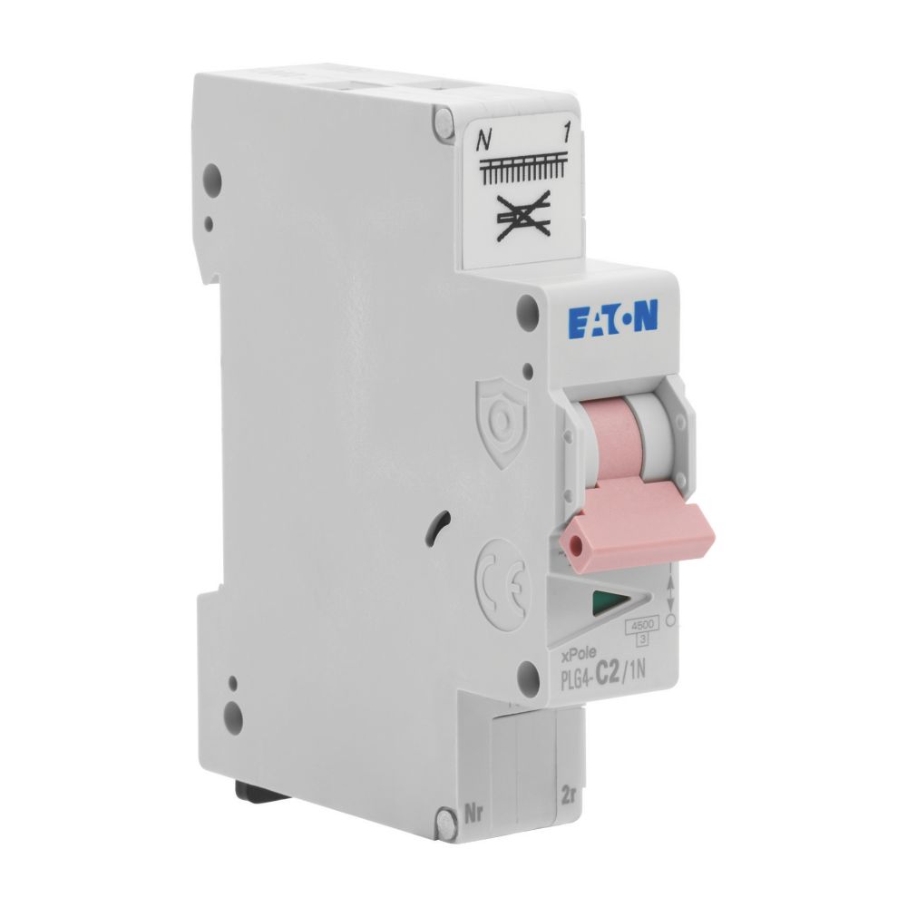 EATON Disjoncteur 2A type C Auto 4,5kA 1P+N