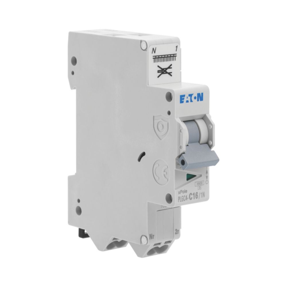 EATON Disjoncteur 16A type C Auto 4,5kA 1P+N