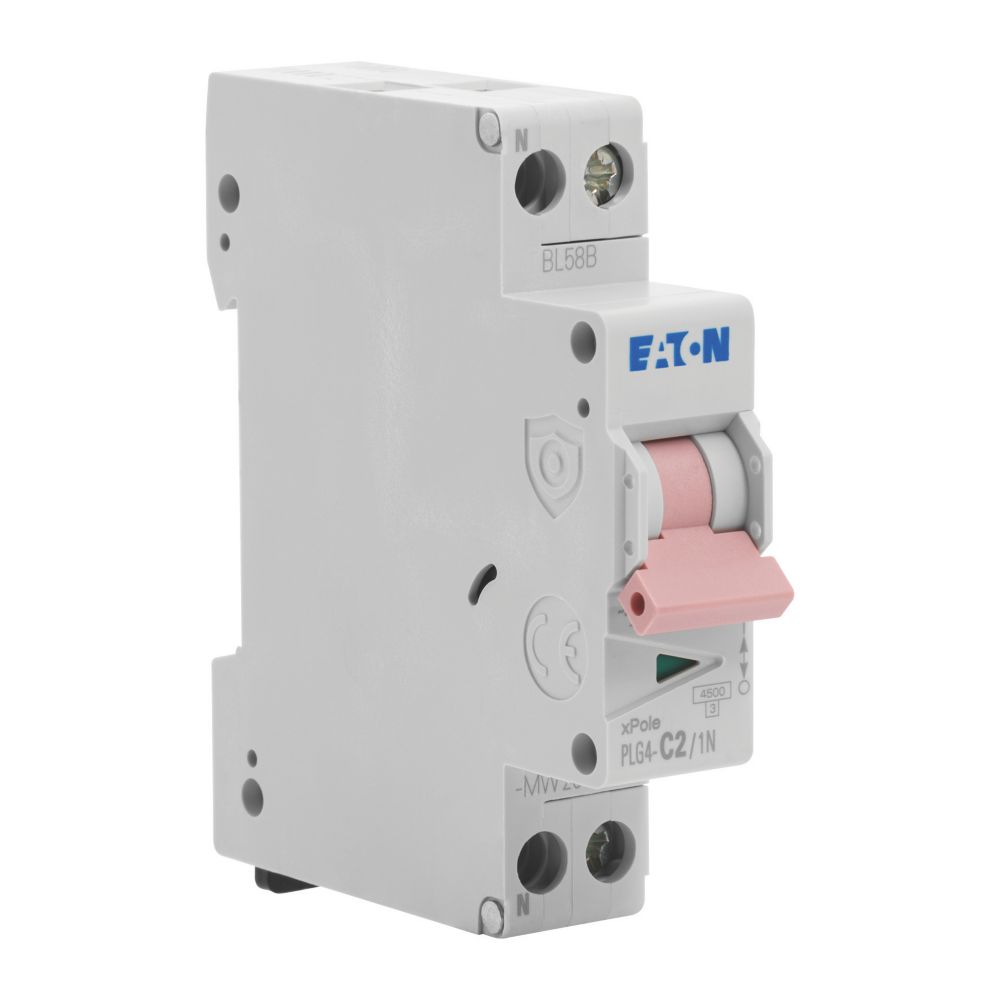EATON Disjoncteur 2A type C A vis 4,5kA 1P+N
