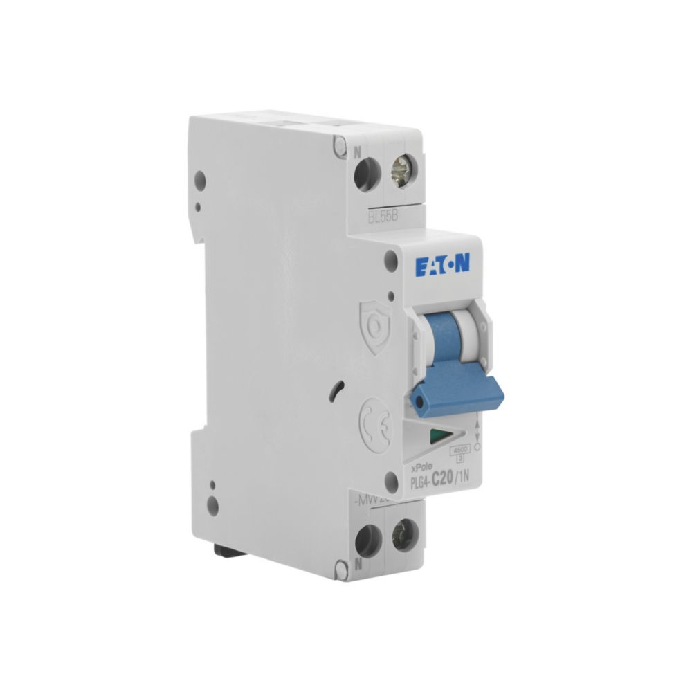 EATON Disjoncteur 20A type C A vis 4,5kA 1P+N