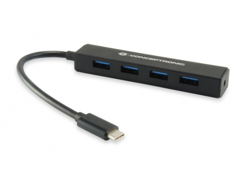 CONCEPTRONIC Hub USB-C 4xUSB 3.0 Noir