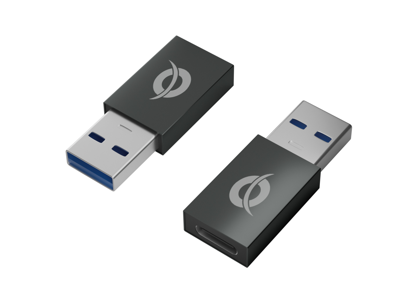 CONCEPTRONIC DONN Pack 2 Adaptateurs USB-A 3.0 Mâle vers USB-C Femelle OTG