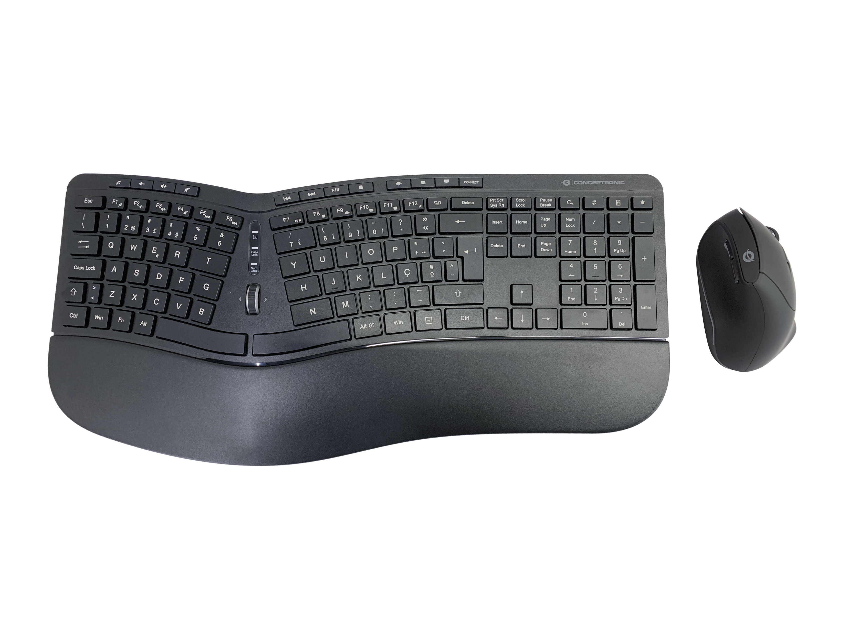 CONCEPTRONIC ORAZIO02PT clavier Souris incluse RF sans fil QWERTY Portugais Noir