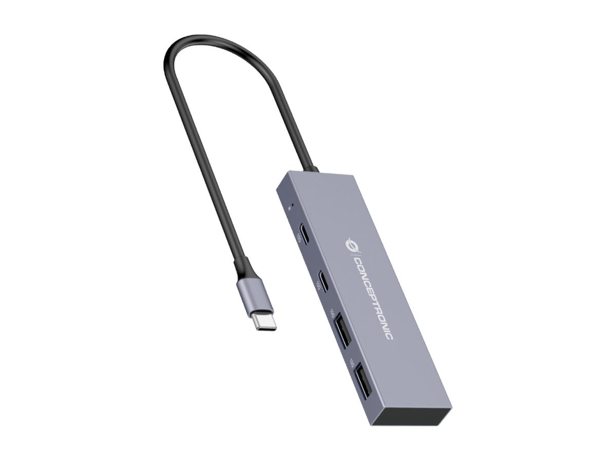 CONCEPTRONIC HUBBIES13G Hub USB-C 3.2 10Gbps 2x Ports USB-C + 2x Ports USB-A