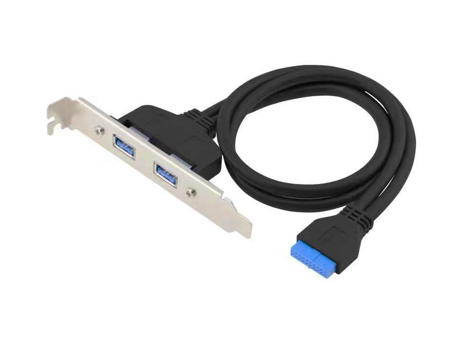 CONCEPTRONIC Adaptateur USB 3.0 EMRICK11B 19 broches femelle vers double USB-A femelle noir