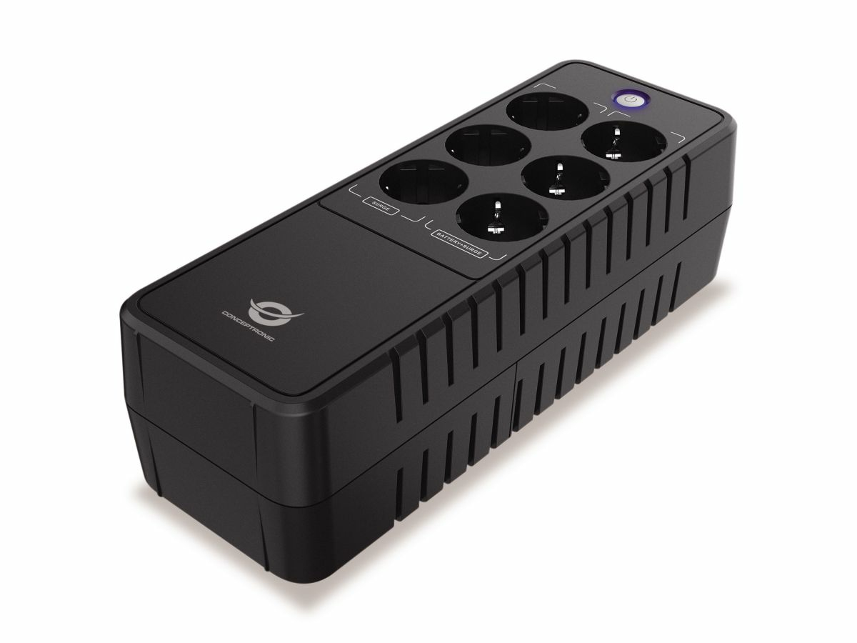 CONCEPTRONIC CONCEPTRONIC USV 850VA/490W/6xSchuko/RJ45in/Out Office sw