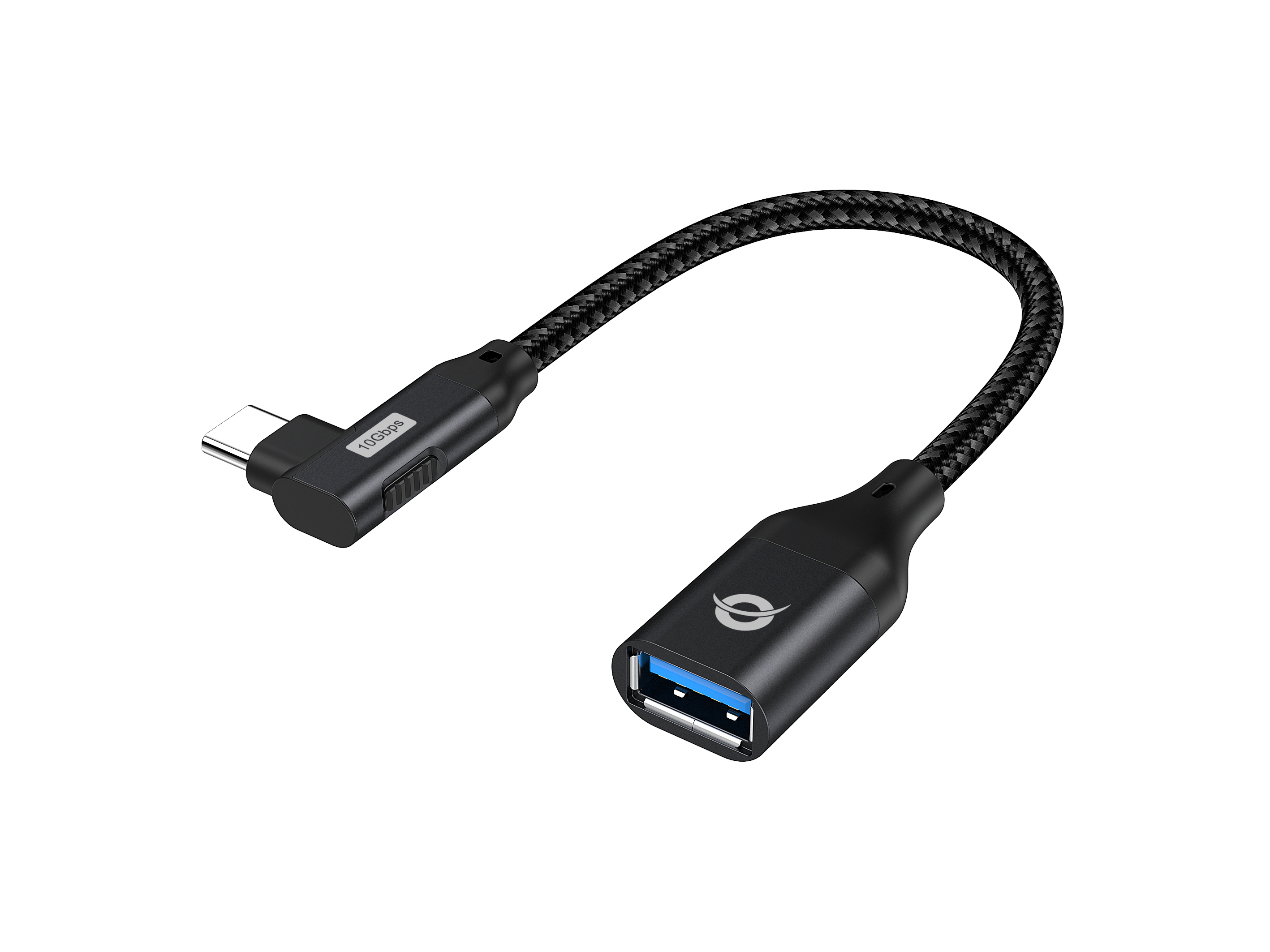 CONCEPTRONIC CONCEPTRONIC Adapter USB-C3.2 90°->USB-A3.0   10Gbs 0.15m sw