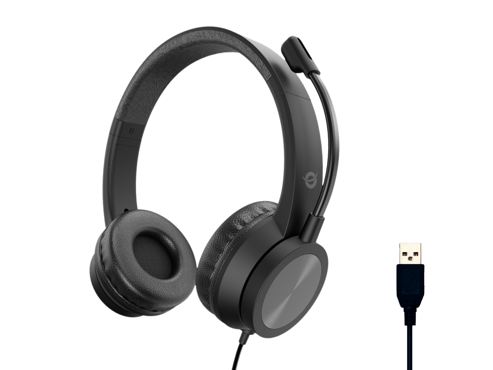 CONCEPTRONIC CONCEPTRONIC Headset Stereo USB-A/Mikro/Bedien./ANC 2.00m sw
