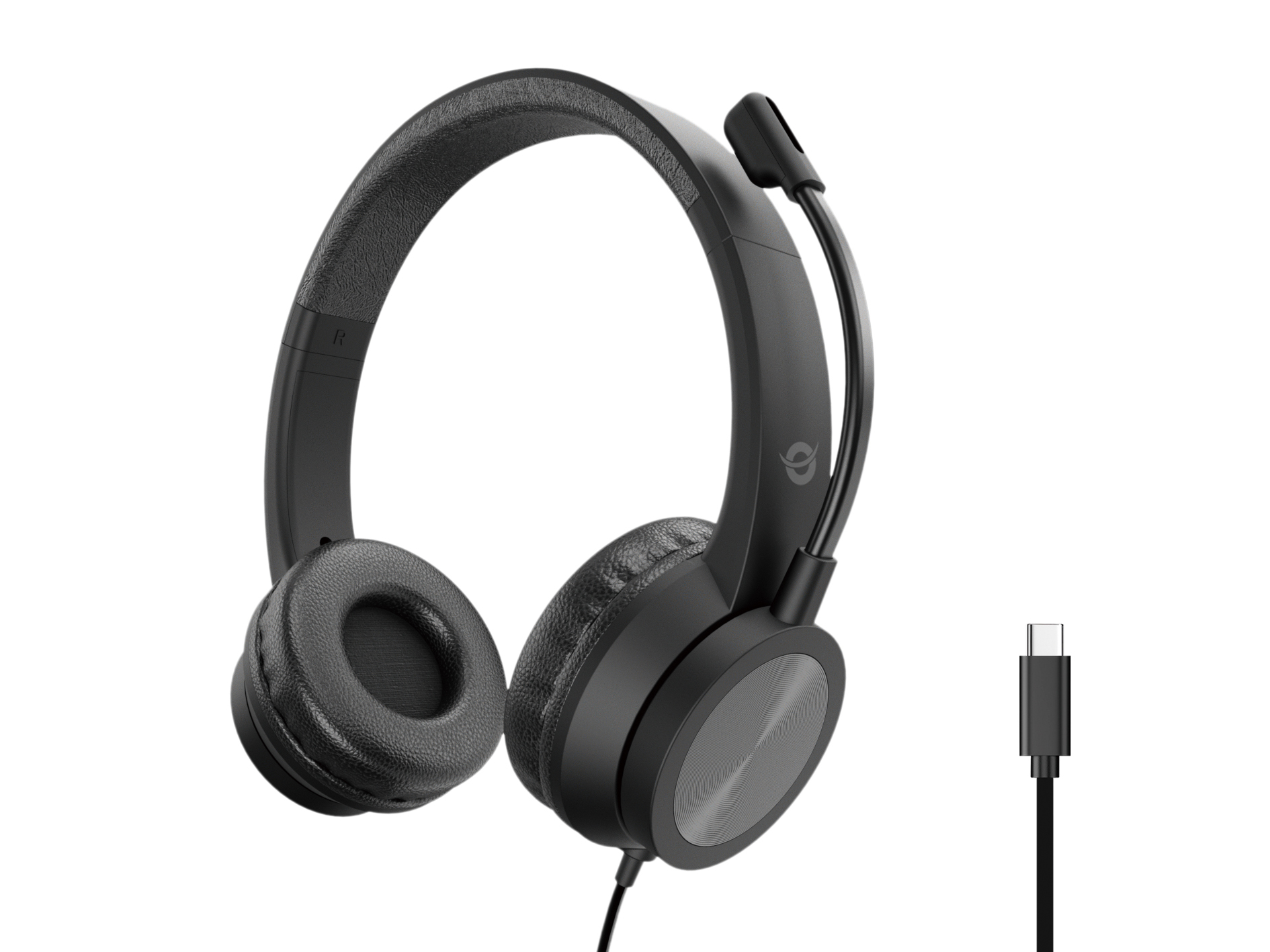 CONCEPTRONIC CONCEPTRONIC Headset Stereo USB-C/Mikro/Bedien./ANC 2.00m sw
