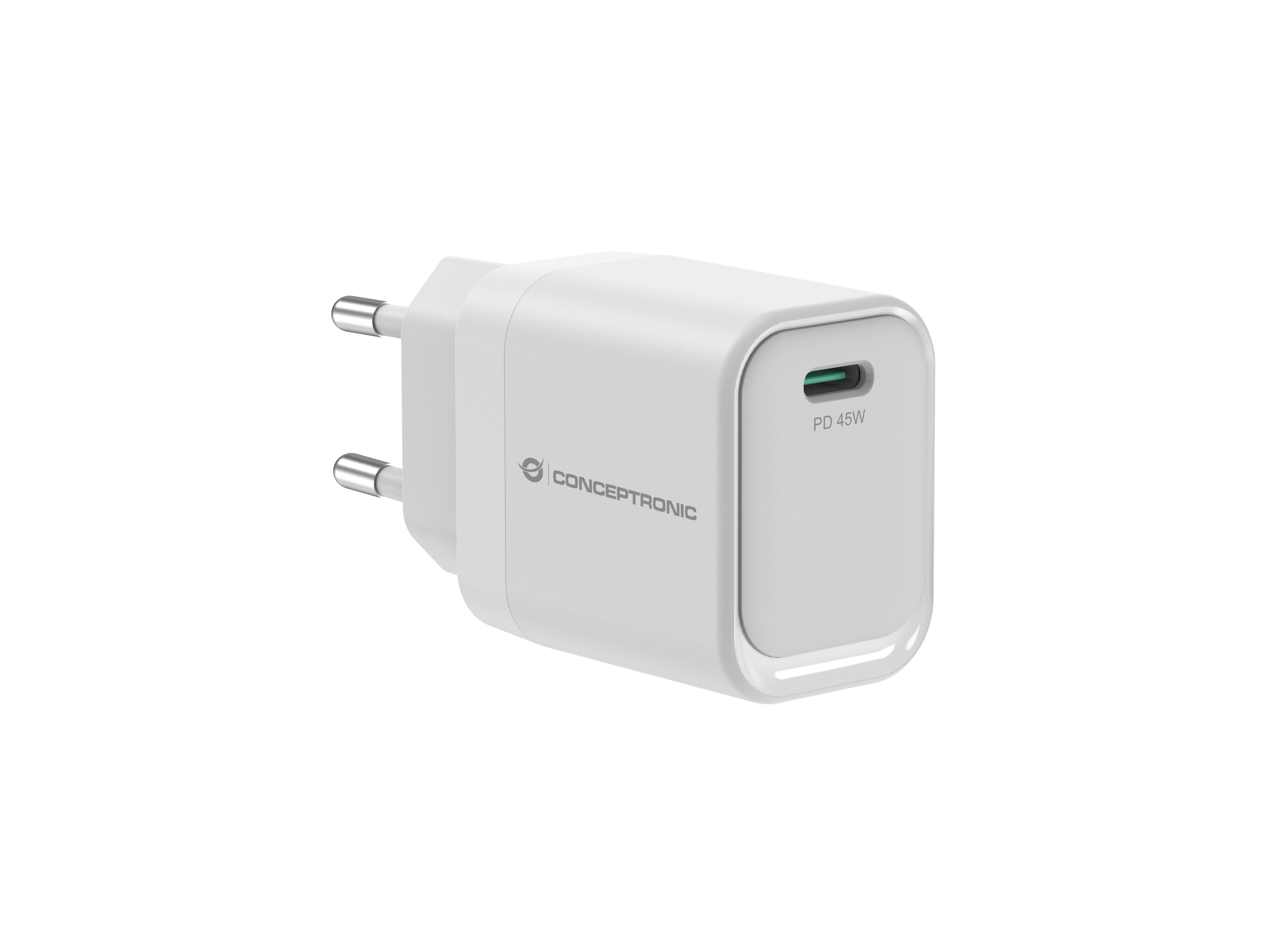 CONCEPTRONIC CONCEPTRONIC Ladegerät 1Port GaN USB-C       45WPD3.0/PPS ws