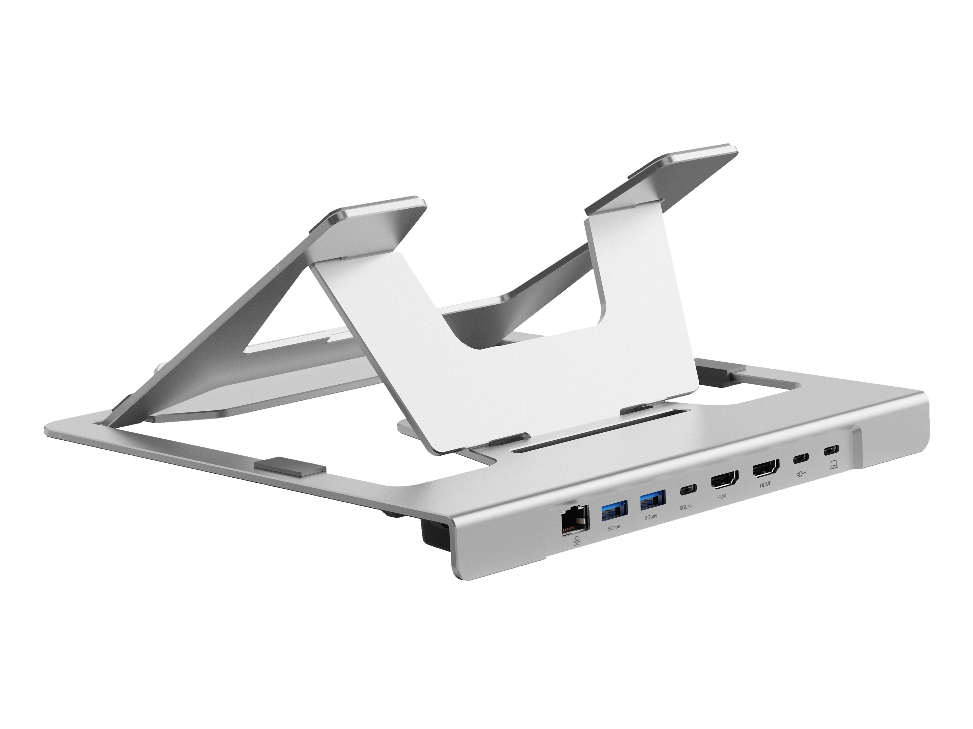 CONCEPTRONIC CONCEPTRONIC Notebook Halterung mit 7-1 Docking Station silb