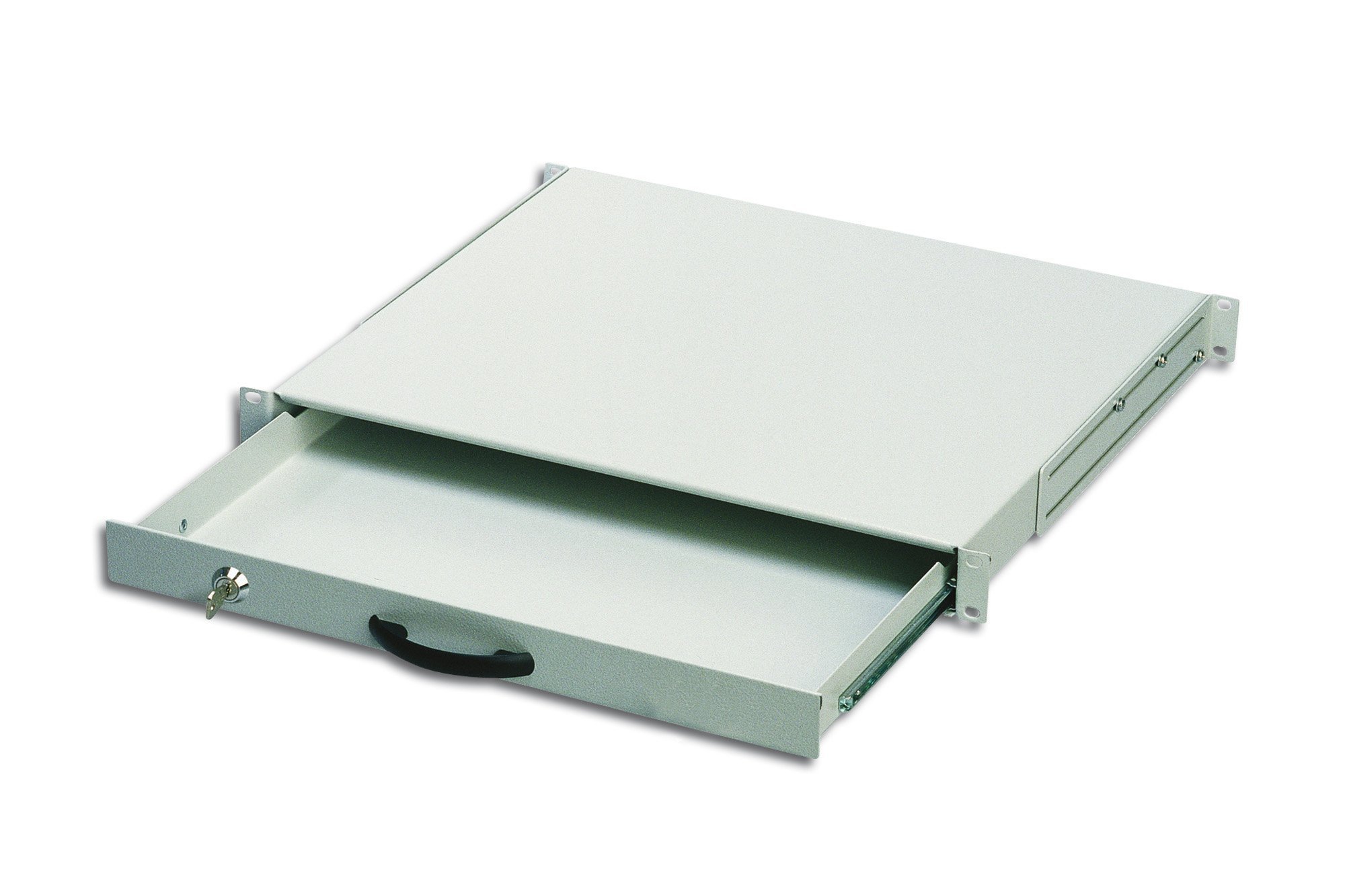 DIGITUS Tastaturfach abschlieÃbar 1HE (grau)