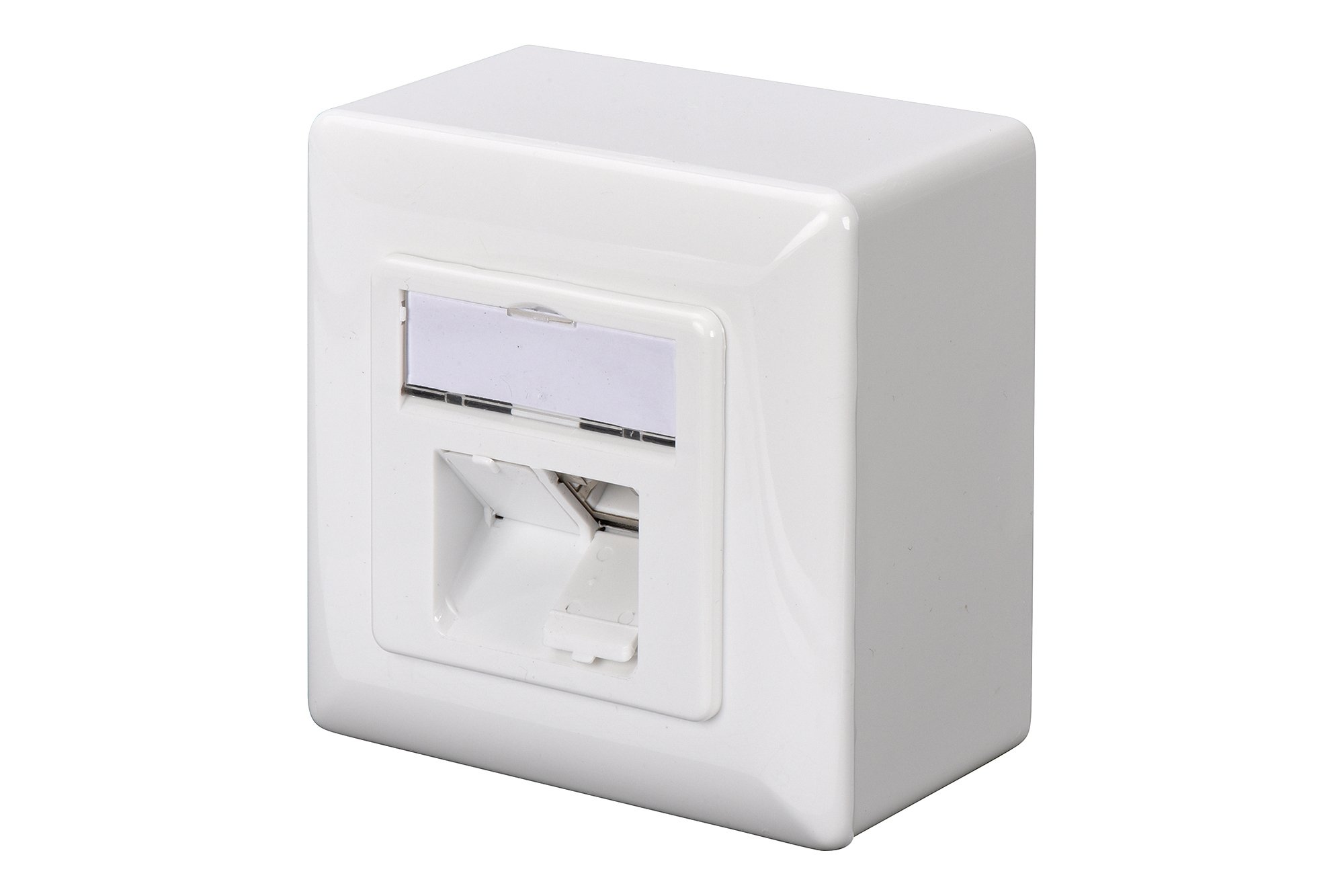 DIGITUS DIGITUS Aufputzdose Cat5e 2xRJ45 geschirmt Signalweiß