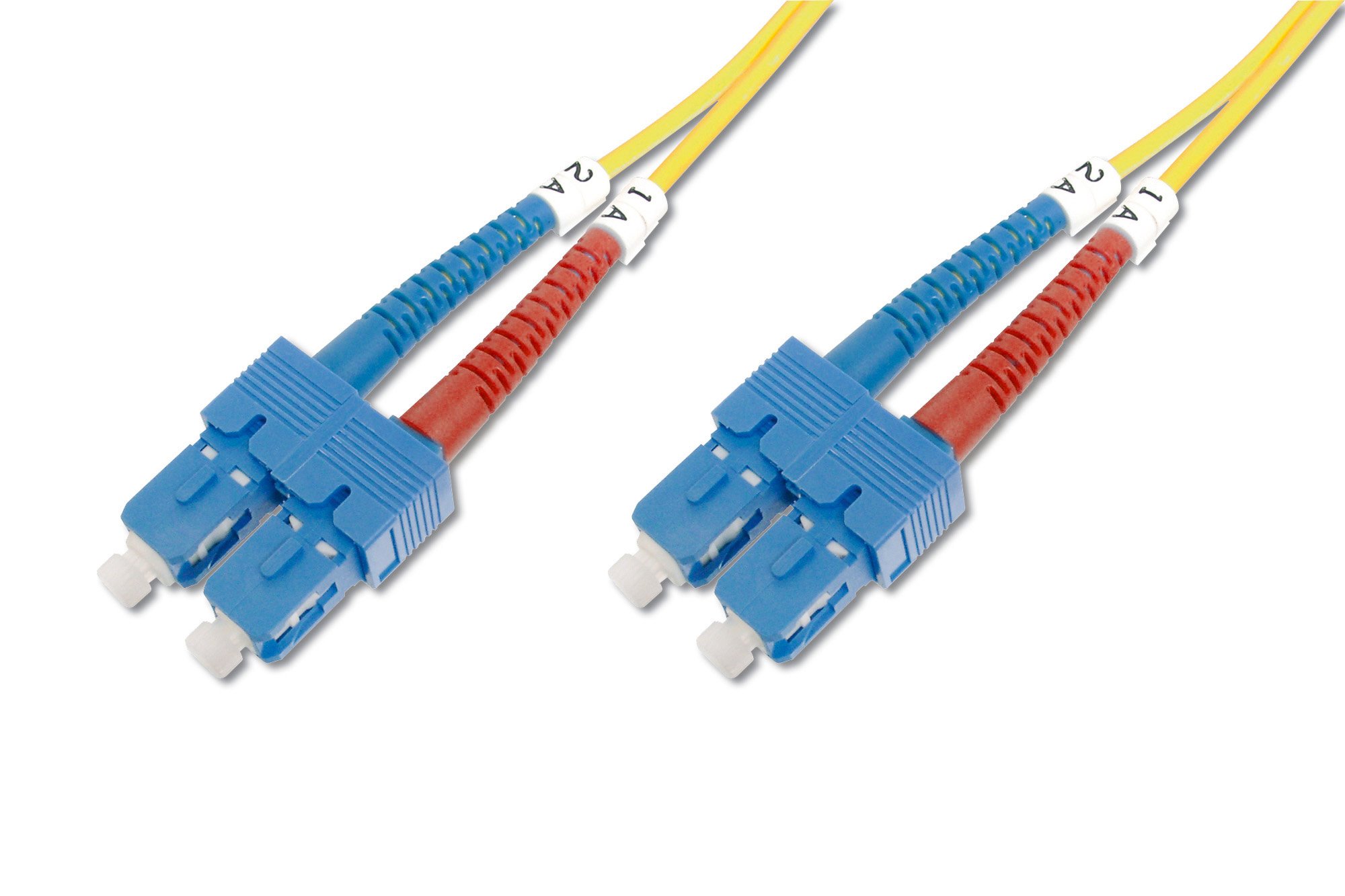 DIGITUS FO patch cord duplex SC to SC SM OS2 09/125u 1 m