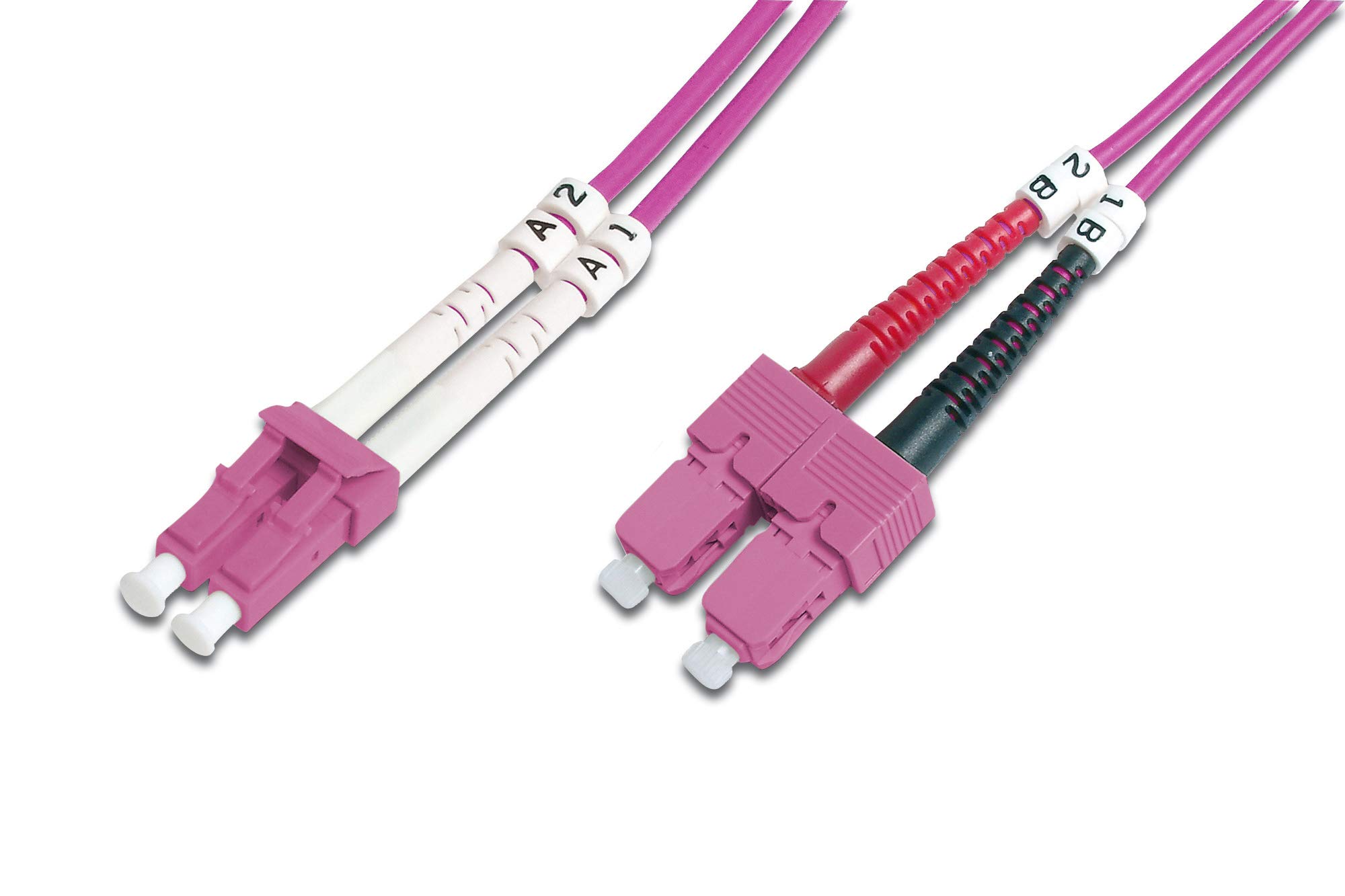 DIGITUS FO patch cord duplex LC to SC MM OM4 50/125u 2 m