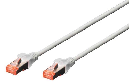 DIGITUS Câble de brassage CAT 6 S-FTP Cu LSZH AWG 27/7 0.5m gris