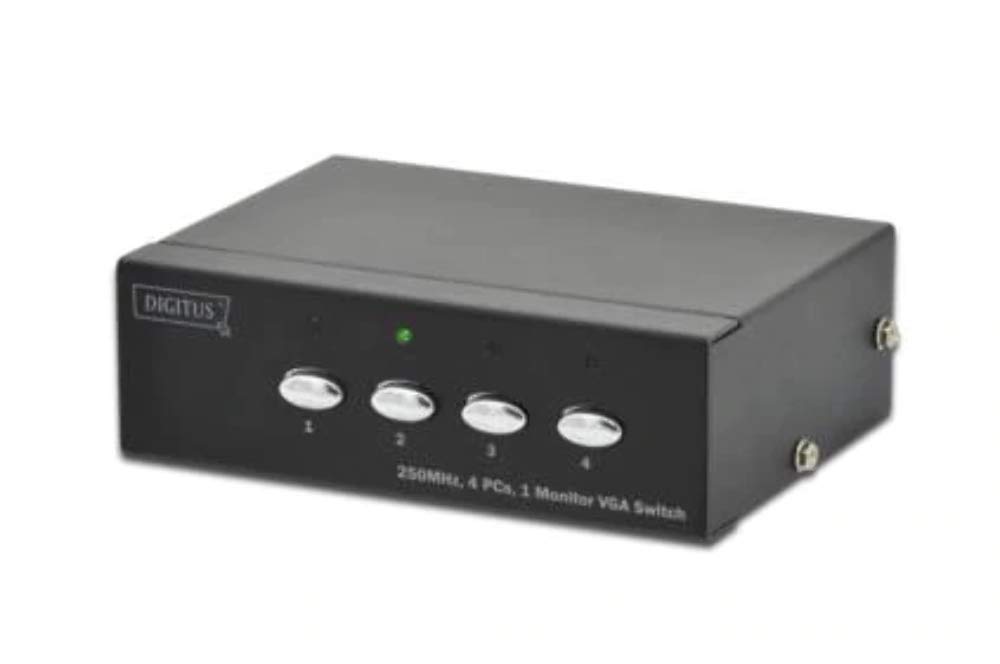 DIGITUS DIGITUS Splitter 4 PC -> 1 Monitore 250MHz D-Sub15 retail