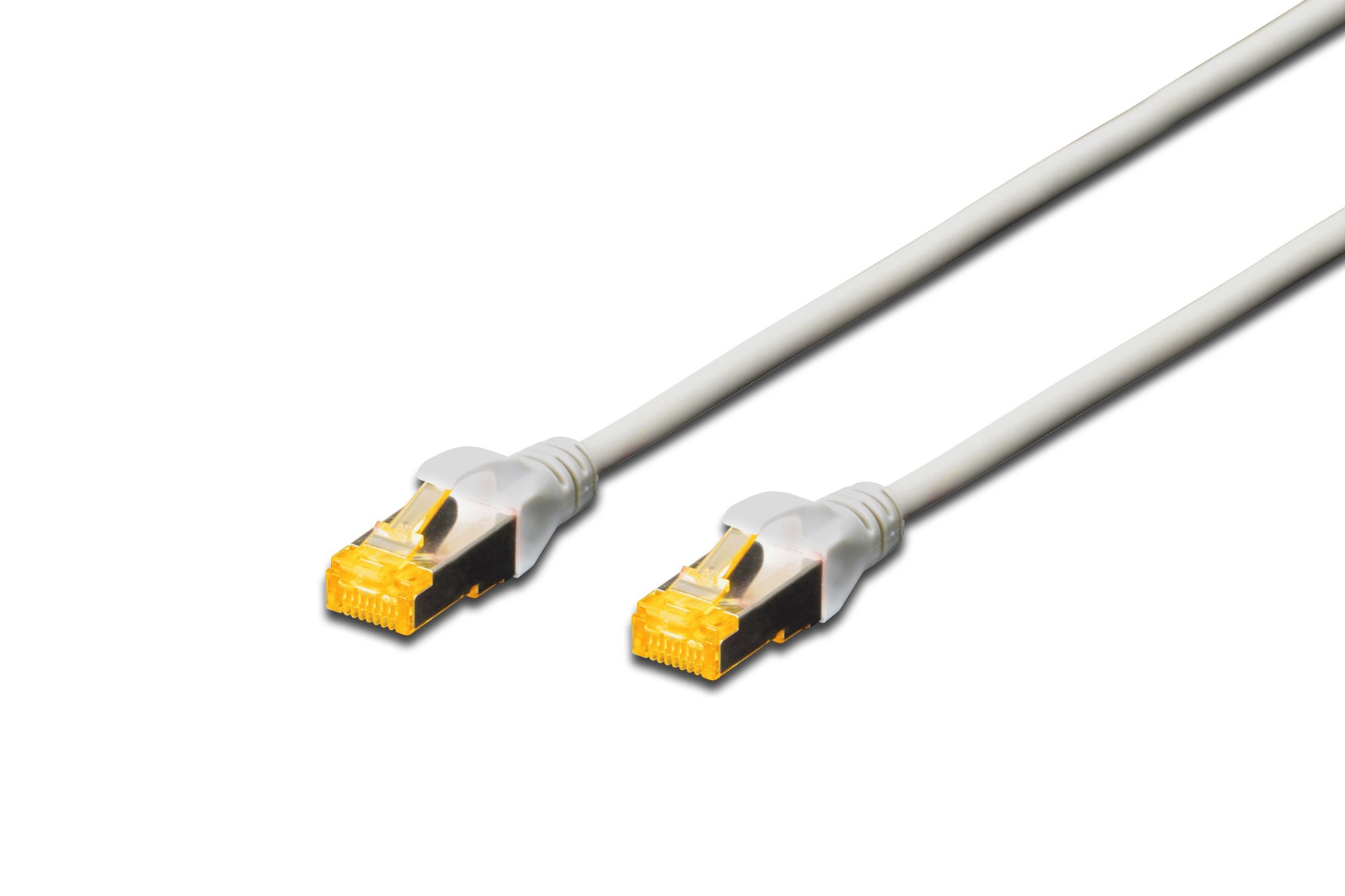 DIGITUS Câble patch CAT 6A S-FTP Cu LSZH AWG 26/7 longueur 10 m de couleur grise