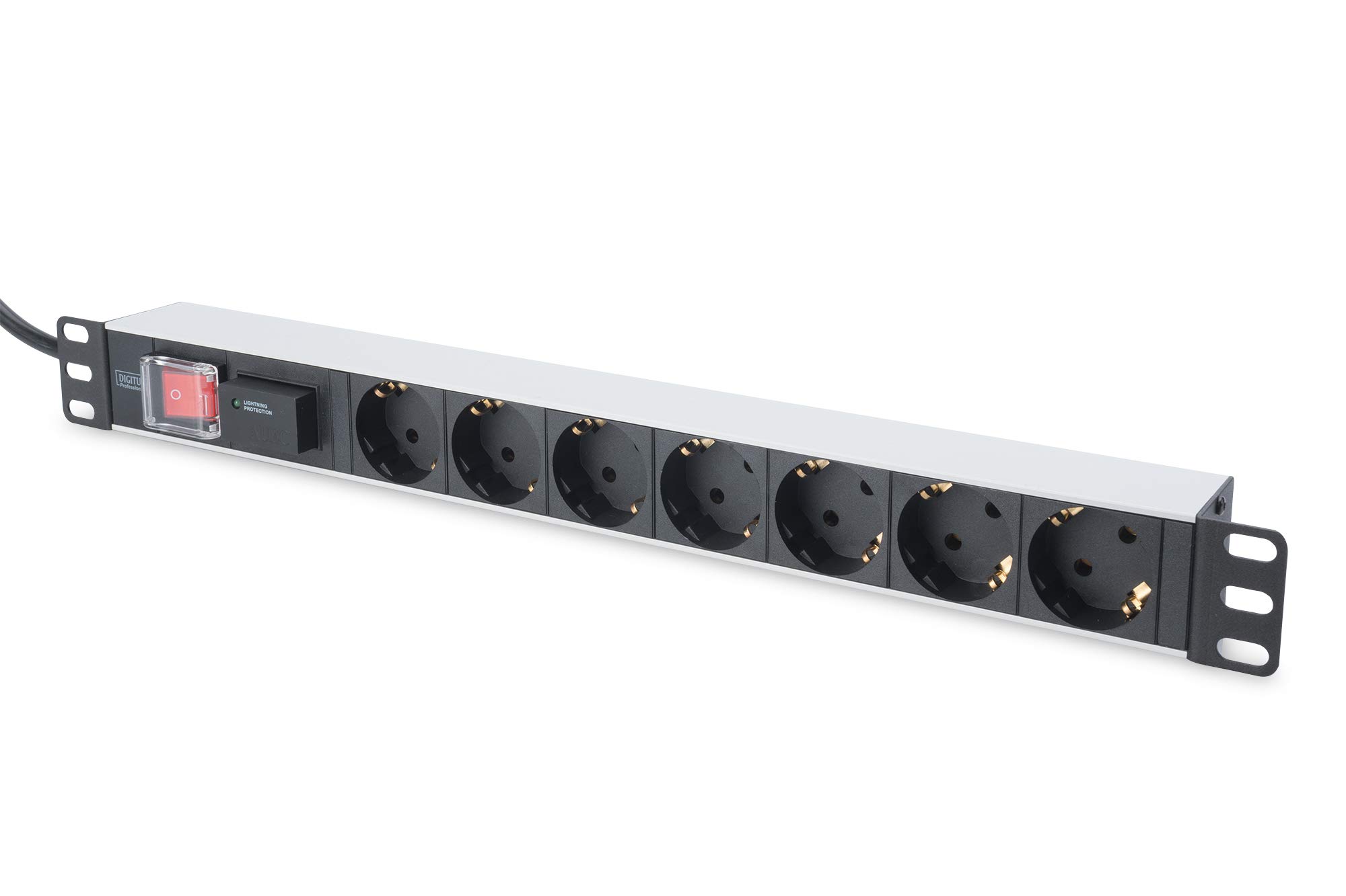 DIGITUS Multiprise Pro 7 prises 2m (Noir) - rackable 19