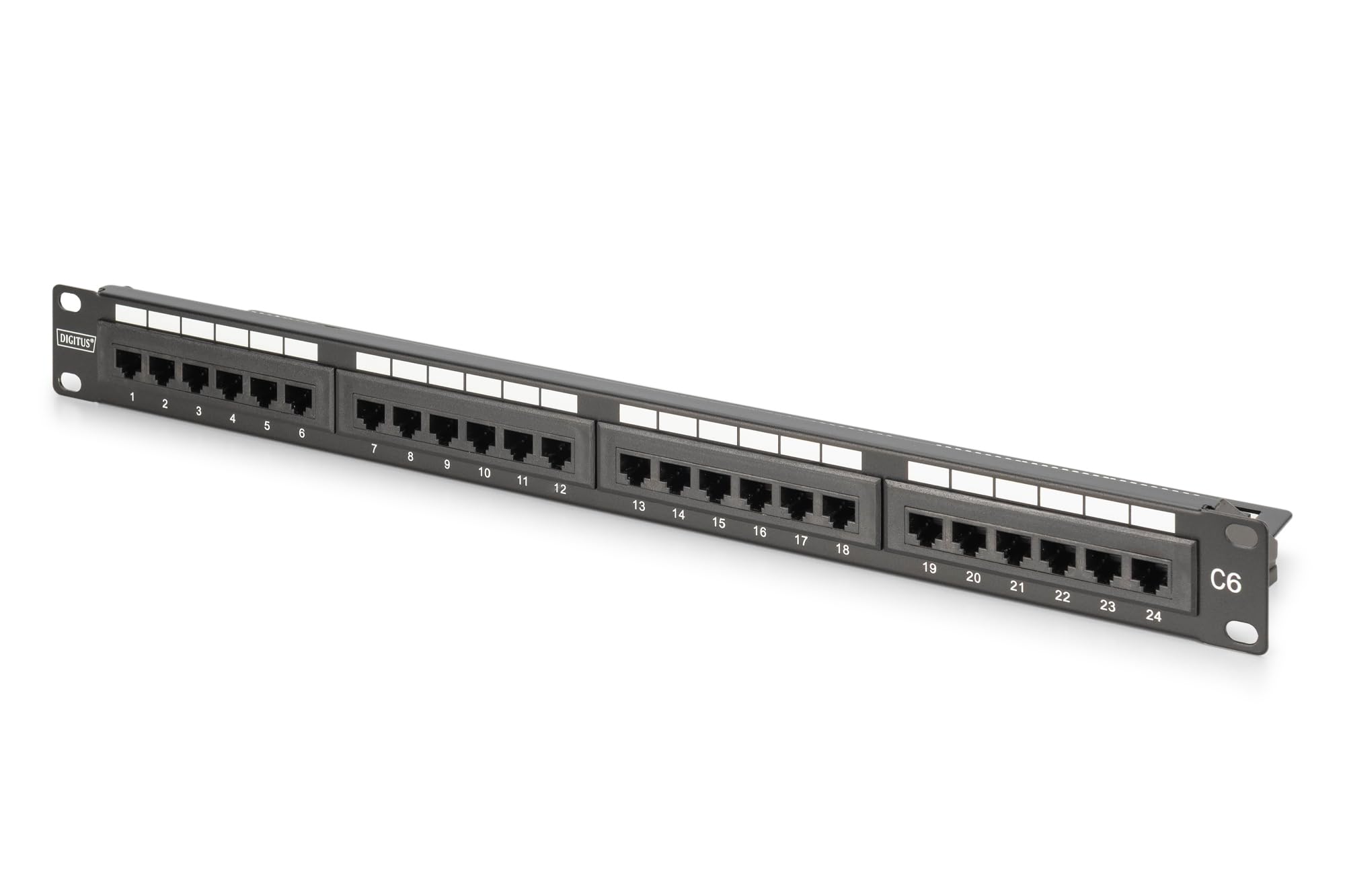 DIGITUS DIGITUS Patchpanel 1U 24-Port LSA Cat6 8P8C ungeschirmt