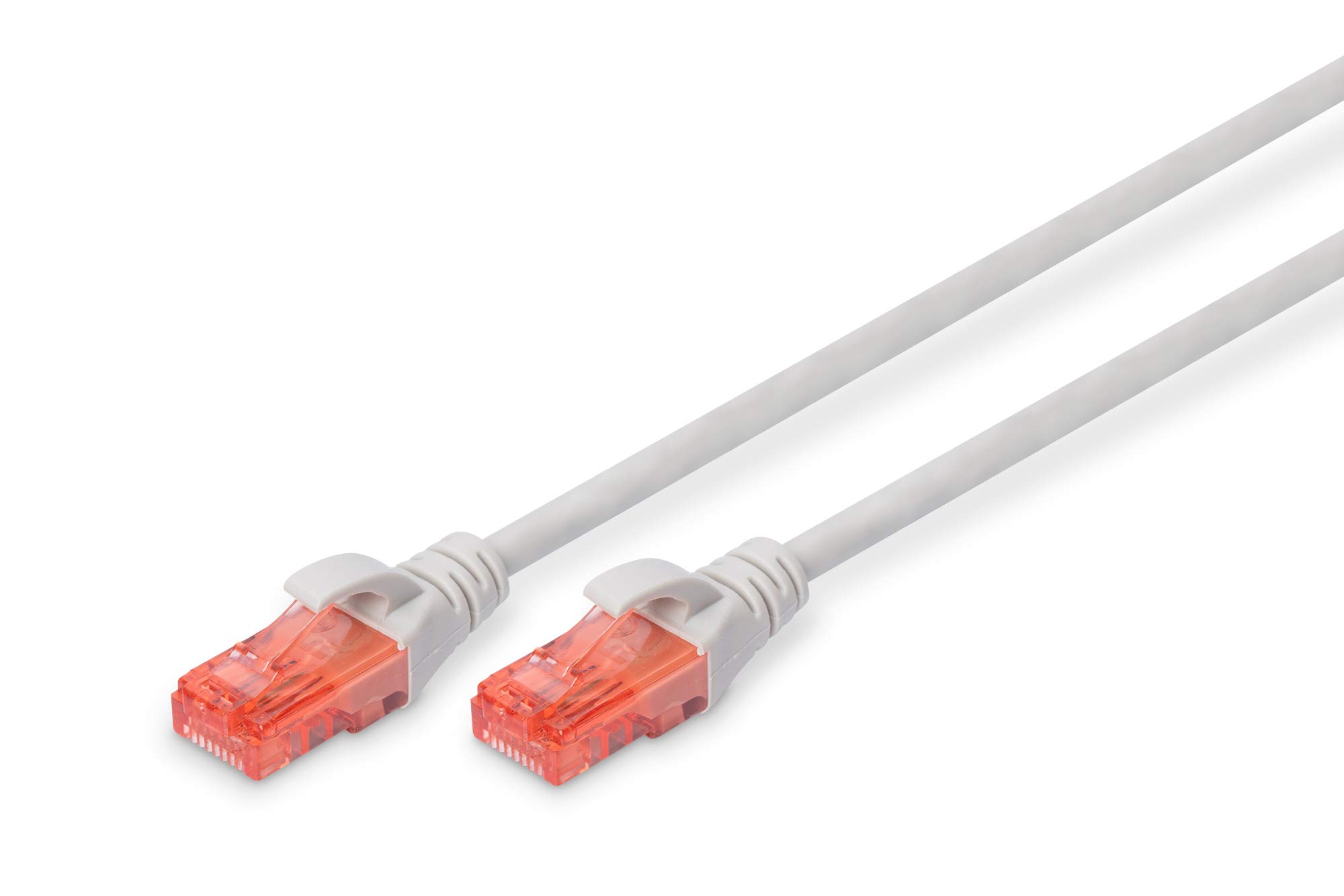 DIGITUS Câbles à paires CAT 6 U-UTP Cu LSZH AWG 26/7 longueur 1 m de couleur grise