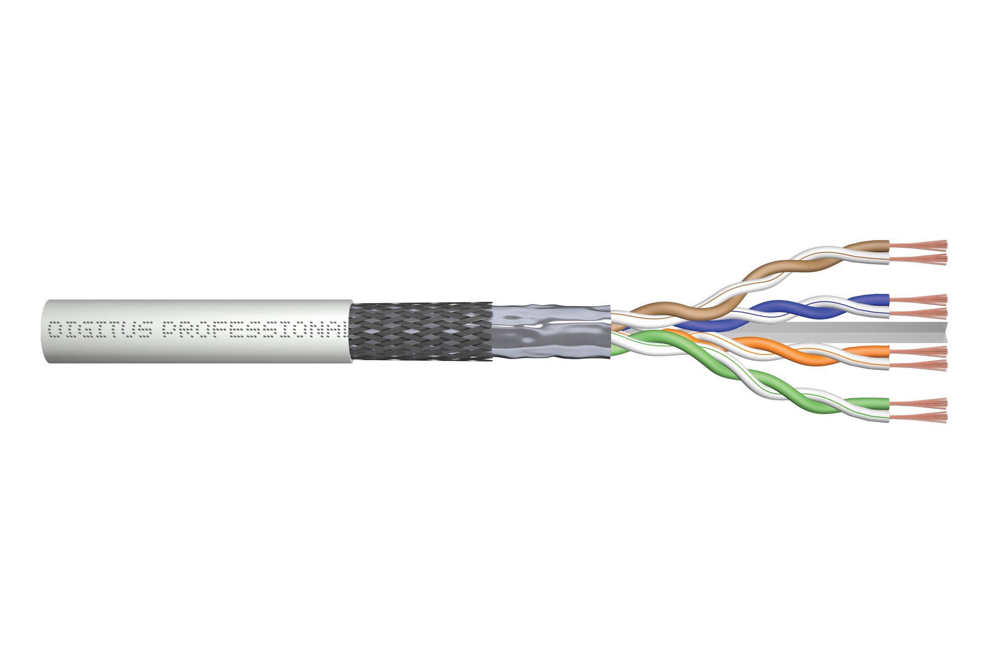 DIGITUS CAT 6 SF-UTP Patch Cable 100m Grey