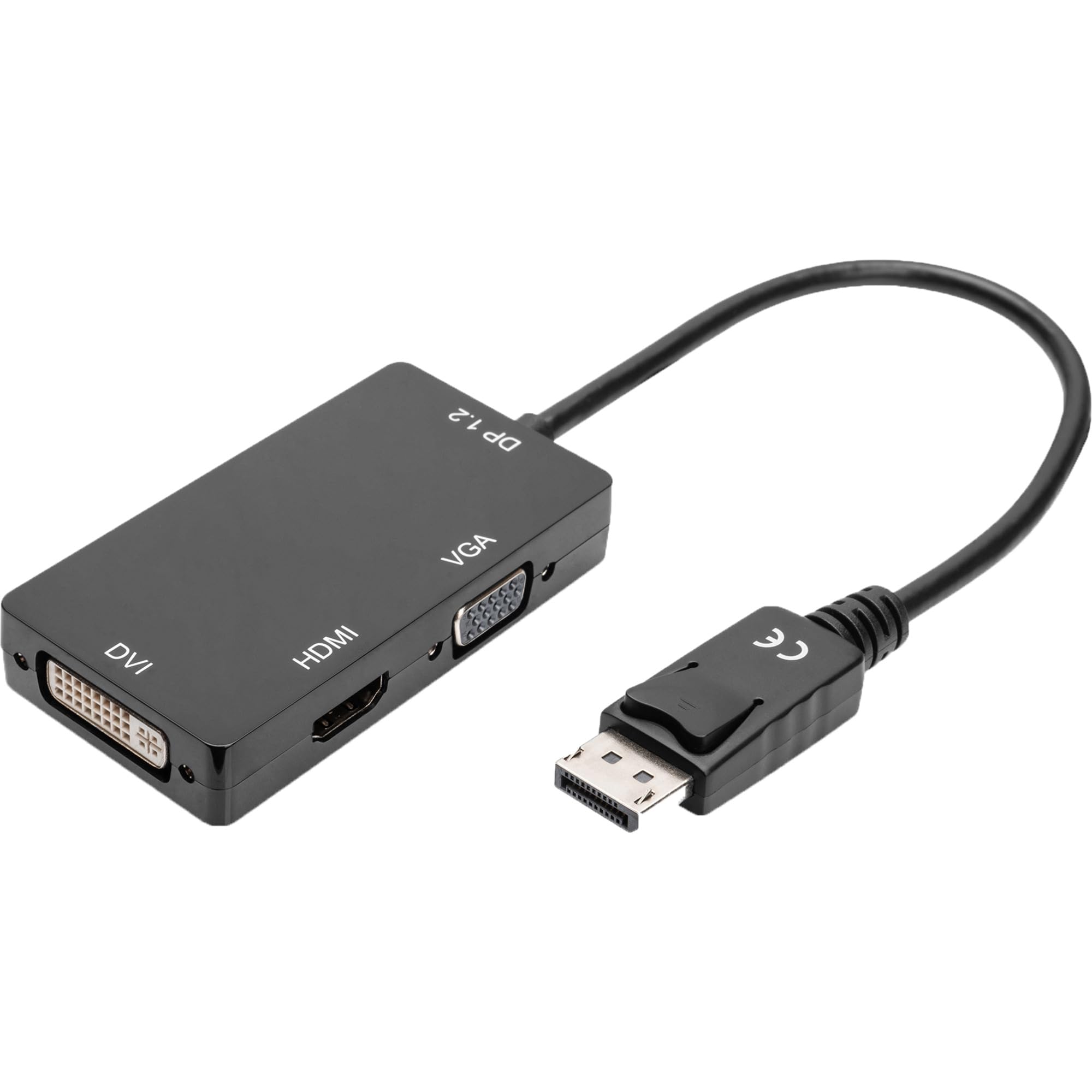 DIGITUS 3in1 Adapter/Konverter DisplayPort > DisplayPort + HDMI + DVI + VGA