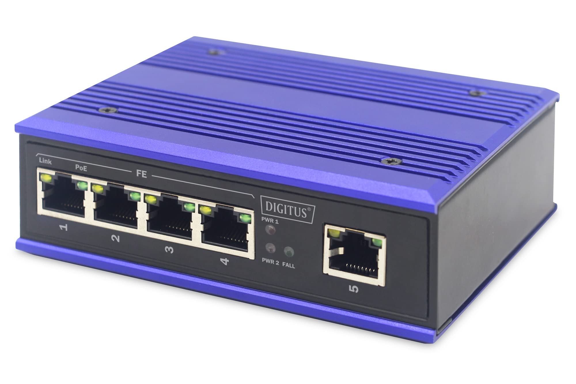 DIGITUS 4 Port Fast Ethernet PoE ndustrial Unmanaged