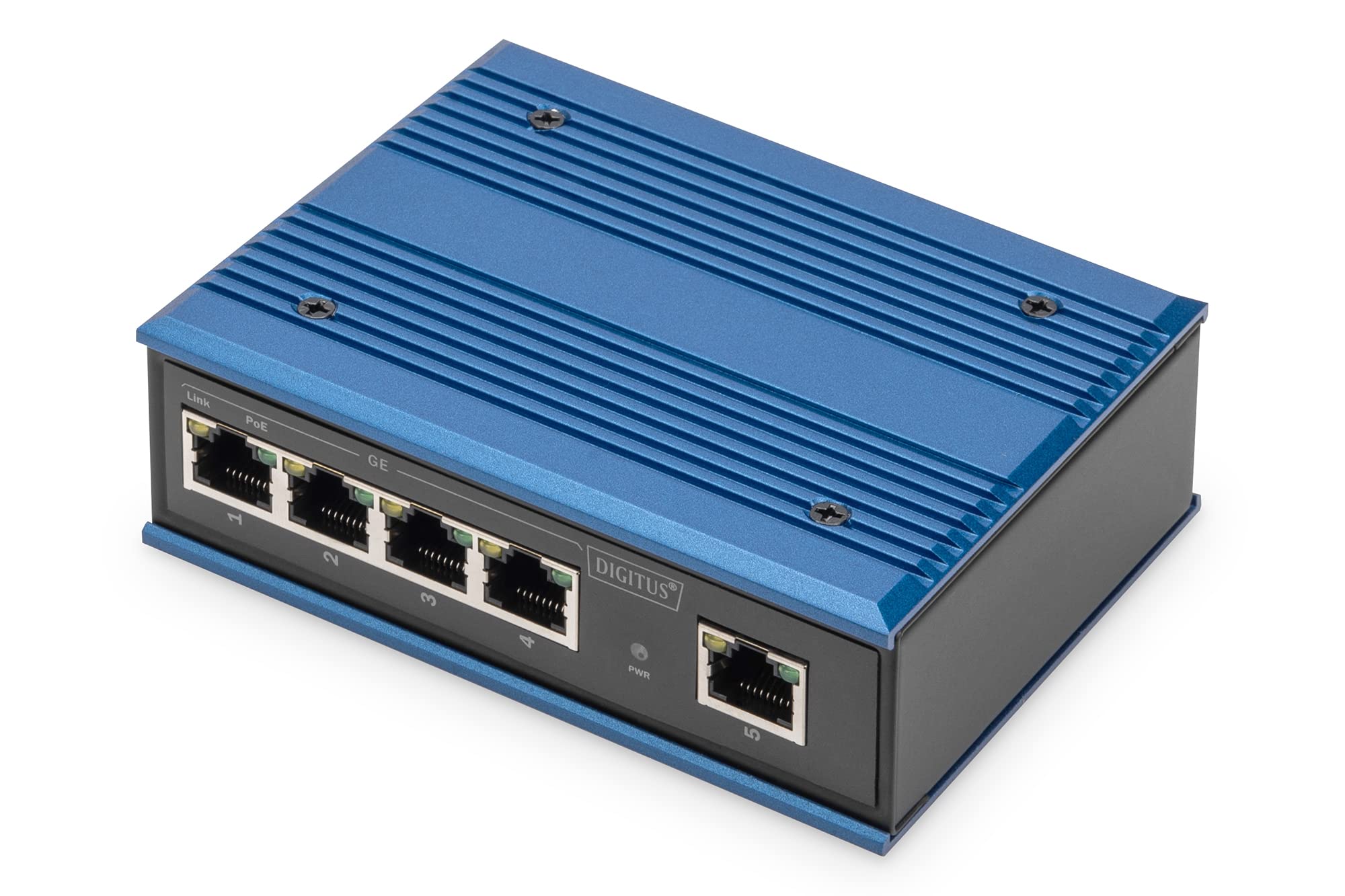 DIGITUS 4 Port Gigabit PoE Industrial