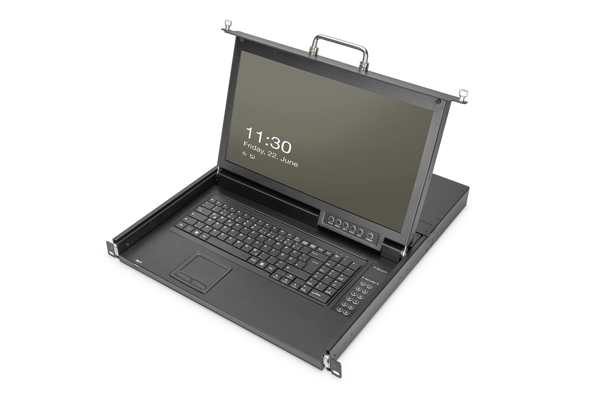 DIGITUS Modulare HD LCD KVM Konsole avec 17
